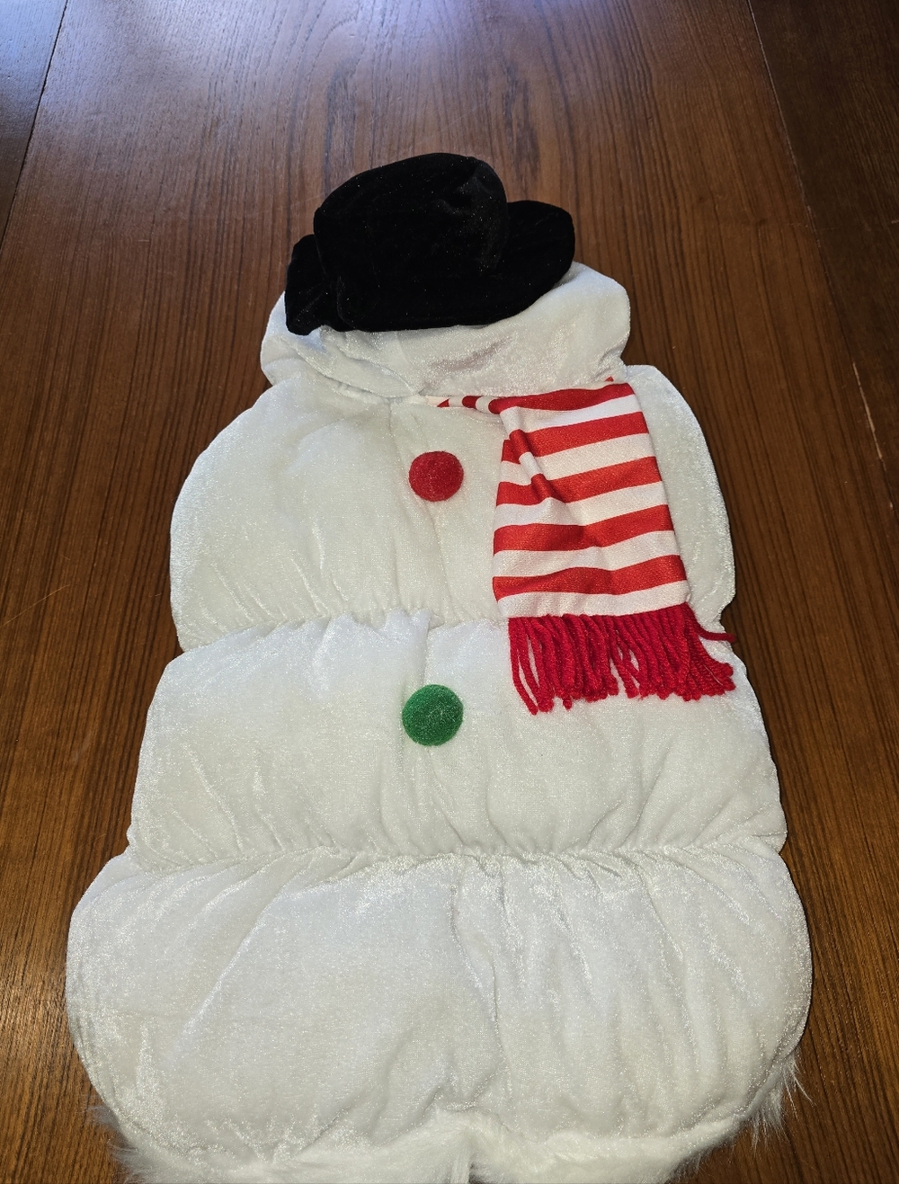 Dog Snowman Costume size L Pet Coat New with Tags